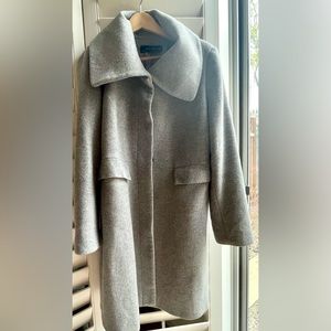 Zara gray coat with big collar